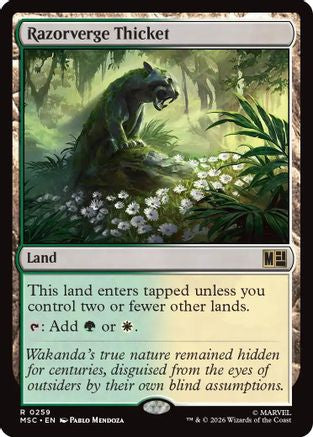 Razorverge Thicket (MSC-259)  - Commander: Marvel Super Heroes