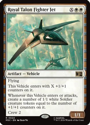 Royal Talon Fighter Jet (Surge Foil) (MSC-024)  Foil - Commander: Marvel Super Heroes
