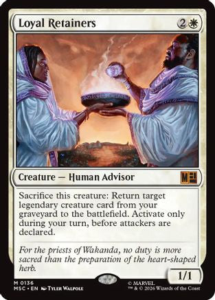 Loyal Retainers (Surge Foil) (MSC-136)  Foil - Commander: Marvel Super Heroes