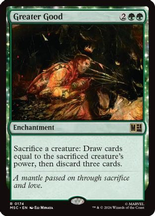 Greater Good (Surge Foil) (MSC-174)  Foil - Commander: Marvel Super Heroes