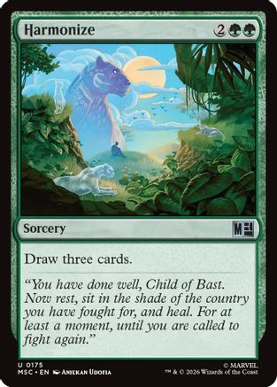 Harmonize (Surge Foil) (MSC-175)  Foil - Commander: Marvel Super Heroes