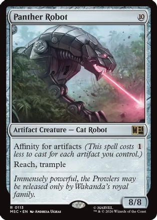 Panther Robot (Surge Foil) (MSC-113)  Foil - Commander: Marvel Super Heroes