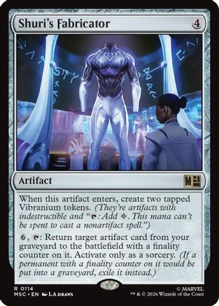Shuri's Fabricator (Surge Foil) (MSC-114)  Foil - Commander: Marvel Super Heroes