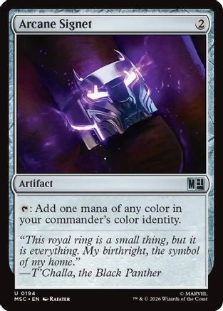 Arcane Signet (0194) (Surge Foil) (MSC-194)  Foil - Commander: Marvel Super Heroes