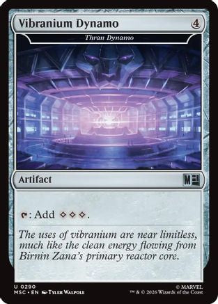 Vibranium Dynamo - Thran Dynamo (Surge Foil) (MSC-290)  Foil - Commander: Marvel Super Heroes