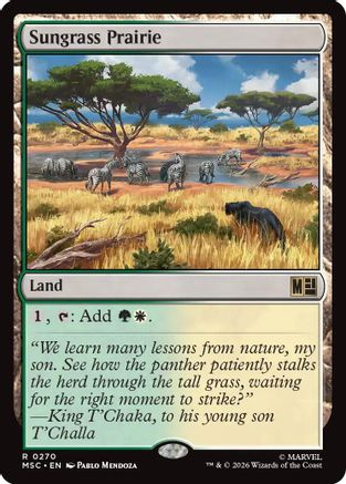 Sungrass Prairie (Surge Foil) (MSC-270)  Foil - Commander: Marvel Super Heroes