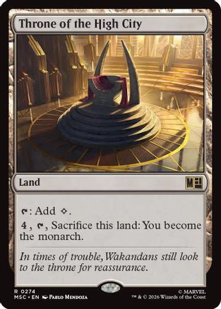 Throne of the High City (Surge Foil) (MSC-274)  Foil - Commander: Marvel Super Heroes