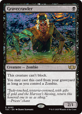 Gravecrawler (TDC-093) - Commander: Tarkir: Dragonstorm