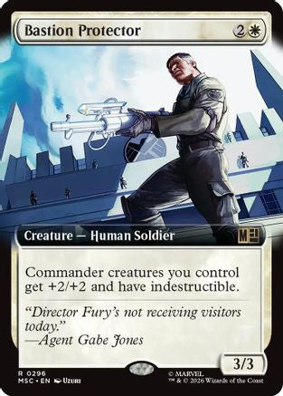 Bastion Protector (Extended Art) (MSC-296)  Foil - Commander: Marvel Super Heroes