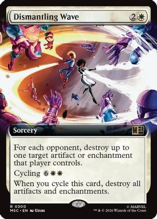 Dismantling Wave (Extended Art) (MSC-300)  Foil - Commander: Marvel Super Heroes