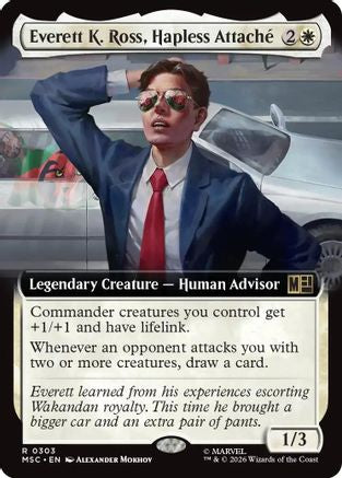 Everett K. Ross, Hapless Attache (Extended Art) (MSC-303)  Foil - Commander: Marvel Super Heroes