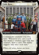 Folk Hero (Extended Art) (MSC-305)  Foil - Commander: Marvel Super Heroes