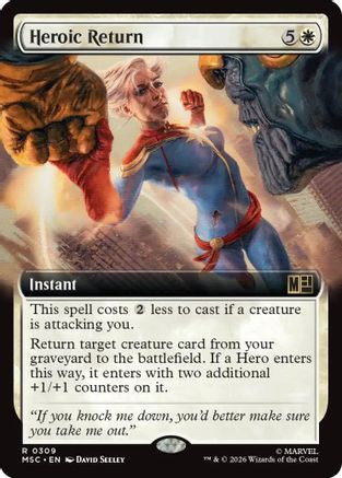 Heroic Return (Extended Art) (MSC-309)  Foil - Commander: Marvel Super Heroes