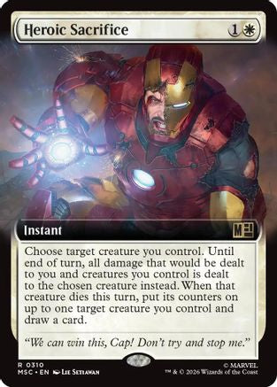 Heroic Sacrifice (Extended Art) (MSC-310)  Foil - Commander: Marvel Super Heroes