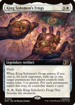 King Solomon's Frogs (Extended Art) (MSC-312)  Foil - Commander: Marvel Super Heroes