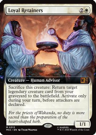 Loyal Retainers (Extended Art) (MSC-313)  Foil - Commander: Marvel Super Heroes