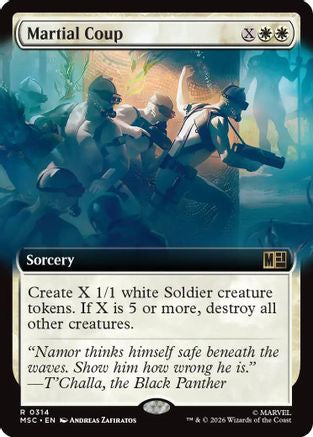 Martial Coup (Extended Art) (MSC-314)  Foil - Commander: Marvel Super Heroes