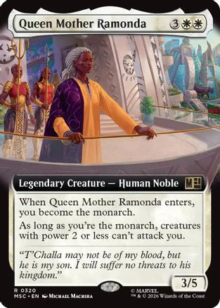 Queen Mother Ramonda (Extended Art) (MSC-320)  Foil - Commander: Marvel Super Heroes