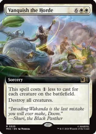 Vanquish the Horde (Extended Art) (MSC-325)  Foil - Commander: Marvel Super Heroes