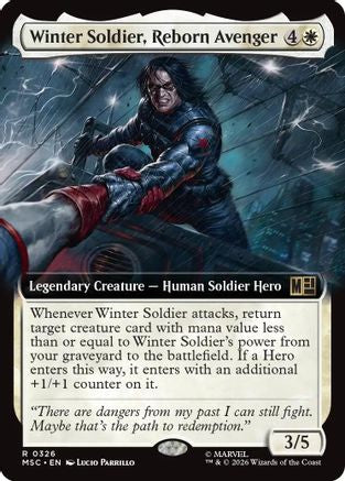 Winter Soldier, Reborn Avenger (Extended Art) (MSC-326)  - Commander: Marvel Super Heroes