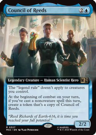 Council of Reeds (Extended Art) (MSC-327)  Foil - Commander: Marvel Super Heroes