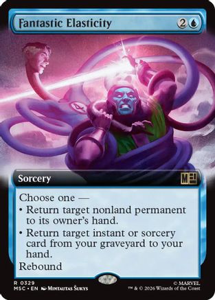Fantastic Elasticity (Extended Art) (MSC-329)  Foil - Commander: Marvel Super Heroes