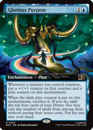 Glorious Purpose (Extended Art) (MSC-330)  - Commander: Marvel Super Heroes