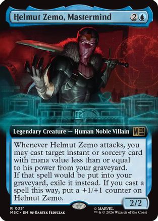 Helmut Zemo, Mastermind (Extended Art) (MSC-331)  - Commander: Marvel Super Heroes