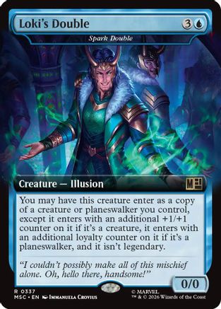 Loki's Double - Spark Double (Extended Art) (MSC-337)  - Commander: Marvel Super Heroes