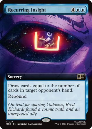Recurring Insight (Extended Art) (MSC-341)  - Commander: Marvel Super Heroes