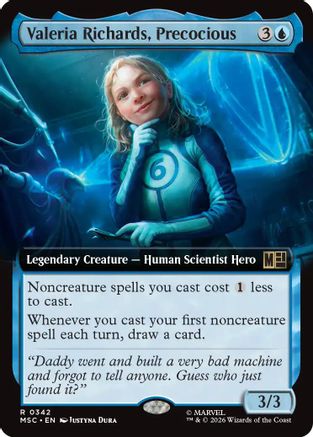 Valeria Richards, Precocious (Extended Art) (MSC-342)  - Commander: Marvel Super Heroes