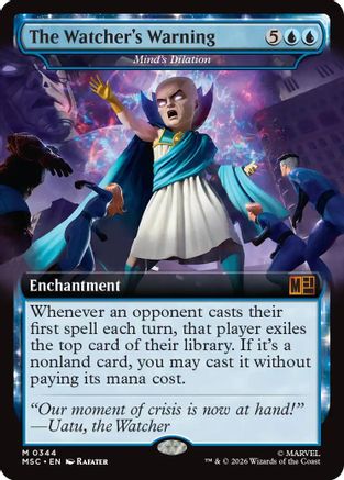 The Watcher's Warning - Mind's Dilation (Extended Art) (MSC-344)  - Commander: Marvel Super Heroes