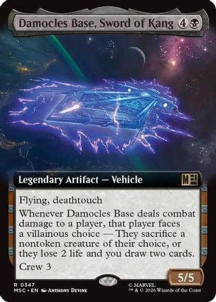 Damocles Base, Sword of Kang (Extended Art) (MSC-347)  - Commander: Marvel Super Heroes