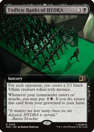 Endless Ranks of HYDRA (Extended Art) (MSC-348)  - Commander: Marvel Super Heroes