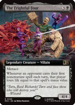 The Frightful Four (Extended Art) (MSC-349)  - Commander: Marvel Super Heroes
