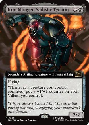 Iron Monger, Sadistic Tycoon (Extended Art) (MSC-350)  - Commander: Marvel Super Heroes