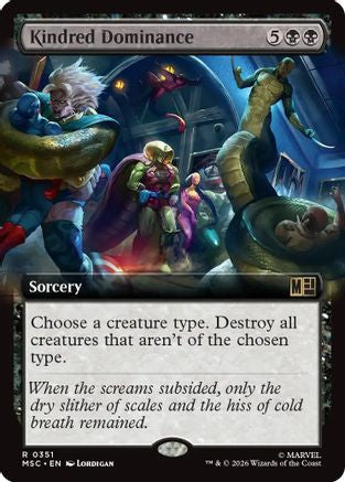 Kindred Dominance (Extended Art) (MSC-351)  Foil - Commander: Marvel Super Heroes