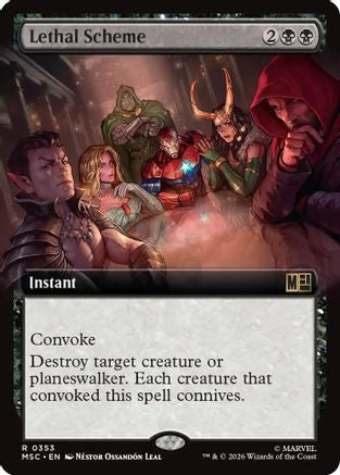 Lethal Scheme (Extended Art) (MSC-353)  Foil - Commander: Marvel Super Heroes