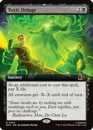 Toxic Deluge (Borderless) (MSC-354)  - Commander: Marvel Super Heroes