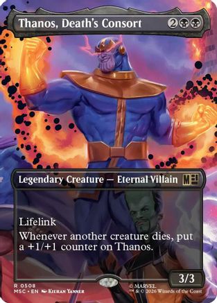 Thanos, Death's Consort (Extended Art) (MSC-508)  - Commander: Marvel Super Heroes