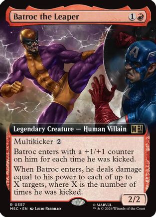 Batroc the Leaper (Extended Art) (MSC-357)  - Commander: Marvel Super Heroes