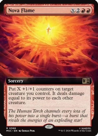 Nova Flame (Extended Art) (MSC-368)  - Commander: Marvel Super Heroes