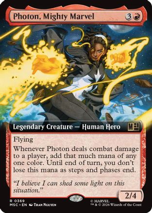 Photon, Mighty Marvel (Extended Art) (MSC-369)  Foil - Commander: Marvel Super Heroes