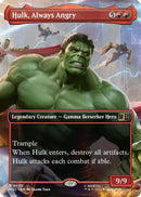 Hulk, Always Angry (Borderless) (MSC-502)  - Commander: Marvel Super Heroes