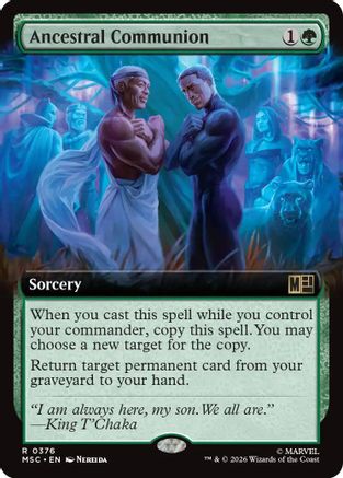 Ancestral Communion (Extended Art) (MSC-376)  - Commander: Marvel Super Heroes