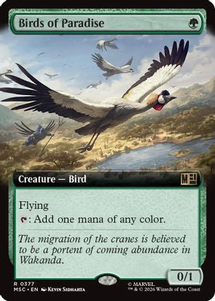 Birds of Paradise (Extended Art) (MSC-377)  Foil - Commander: Marvel Super Heroes