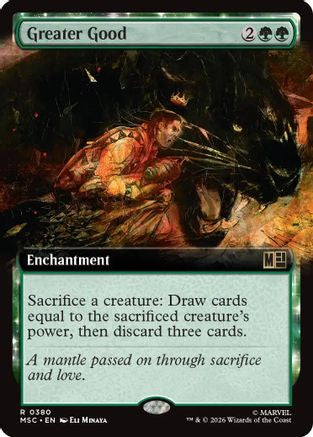 Greater Good (Extended Art) (MSC-380)  Foil - Commander: Marvel Super Heroes