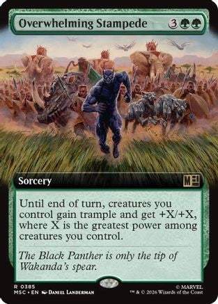 Overwhelming Stampede (Extended Art) (MSC-385)  - Commander: Marvel Super Heroes