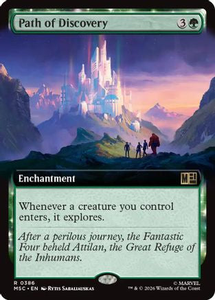 Path of Discovery (Extended Art) (MSC-386)  Foil - Commander: Marvel Super Heroes