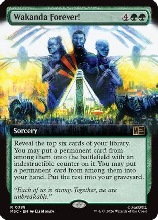 Wakanda Forever! (Extended Art) (MSC-388)  - Commander: Marvel Super Heroes